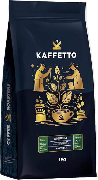 Café de origen. Arábica 100%. En grano. Descafeinado. Tueste natural. Notas de nuez moscada, clavo, tabaco y cítricos.